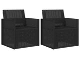 Garden Dining Chairs 2 pcs Anthracite 53 x 47 x 88.5 cm PP 899961