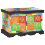 Storage Box Multicolour 60 x 40 x 40 cm Solid Mango wood 4017590