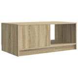 Coffee Table Sonoma Oak 90 x 50 x 37 cm Engineered Wood 895877