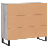 Sideboard Grey Sonoma 90x34x80 cm Engineered Wood 828138