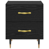 Bedside Cabinet Black Oak 40 x 35 x 47.5 cm Engineered Wood 881981