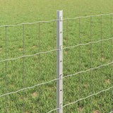 Fence and Post Silver 0.6 x 10 m Steel 3336161