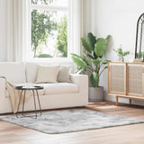 Shaggy Rug High Pile NAVARRA Silver Grey 160x160 cm Polyester 4102876
