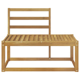 Outdoor End Sofa White 91 x 63 x 73 cm Solid Acacia Wood 901477