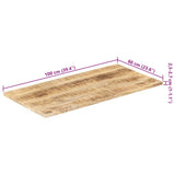 Table Top Solid Mango Wood 25-27 mm 100x60 cm 286024