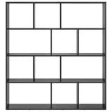 Book Cabinet Black Oak 132 x 29 x 141.5 cm Engineered Wood 3388358