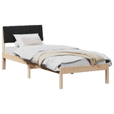 Bed frame Brown and black 80 x 200 cm Solid pine wood 878711