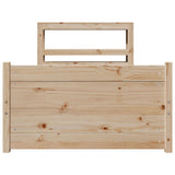 Bed Frame with Headboard without Mattress 75x190 cm Small Single 3306005