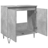 Bathroom Cabinet Concrete Grey 58x33x60 cm Engineered Wood 857216
