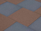 Fall Protection Tiles 6 pcs Rubber 50x50x3 cm Grey 93439
