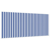Retractable Awning Manual Blue and White 300 x 250 cm 3329913