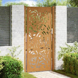 Garden Gate 100x200 cm Weathering Steel Flame Design 4100998