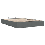 Ottoman Bed Frame Dark Grey Queen Size Fabric 3403069