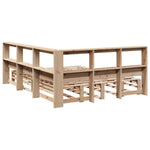 Bookcase Bed without Mattress 140x200cm Solid Wood Pine 3324499