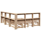 Bookcase Bed without Mattress 140x200cm Solid Wood Pine 3324499