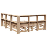 Bookcase Bed without Mattress 140x200cm Solid Wood Pine 3324499