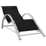Sunlounger Black Textilene, Aluminium, Steel Standard Ergonomic 310533