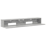 Studio Desk Concrete Grey 152 x 36 x 19.5 cm Engineered Wood 8006695