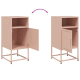 ZNTS Bedside Cabinet Pink 36x39x78 cm Steel 846568