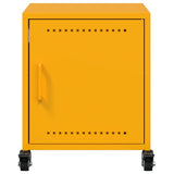 Bedside Cabinets 2 pcs Mustard Yellow 36x39x43.5 cm Steel 846621