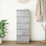 Sideboard with Drawers Concrete Grey 37.5x35x99 cm Engineered Wood 861763