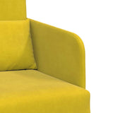Sofa Bed Yellow 65 x 80 x 83 cm Velvet 4106653