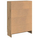 Book Cabinet Artisan Oak 82.5x30.5x115 cm Engineered Wood 856157