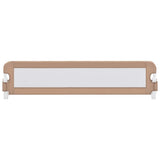 Toddler Safety Bed Rail Taupe 180x42 cm Polyester 10175