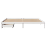 Bed Frame without Mattress White 180x200 cm Super King Solid Wood Pine 3301443