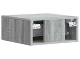 Wall-Mounted Bedside Cabinet 2 pcs Grey Sonoma Engineered Wood 898948