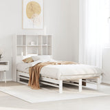 Bookcase Bed without Mattress White 90x200 cm Solid Wood 3323912