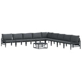 Garden Sofa Set Anthracite Steel 3378997