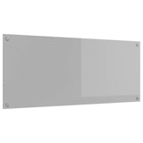 Kitchen Backsplash Light Grey 120 x 50 cm Tempered Glass 42001308