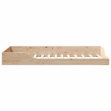 Bed Frame Brown 90 x 200 cm Solid Pine Wood 873388