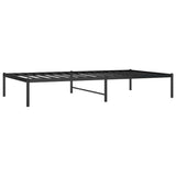 Metal Bed Frame without Mattress Black 100x190cm 350840