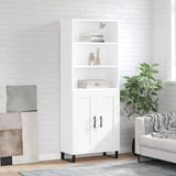 Highboard White 69.5x34x180 cm Engineered Wood 3189981