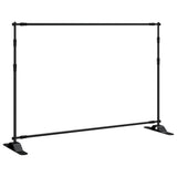 Backdrop Stand Black 305x243 cm Steel 190268