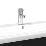 Bathroom Sink Cabinet with Built-in Basin Black 3278795
