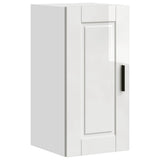 Kitchen Wall Cabinet "Porto" High Gloss White Engineered Wood 854019