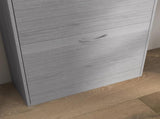 12-Shoe Flip Drawer Storage Cabinet - Grey Wood-Effect T3398P328342