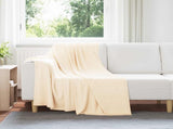 Throw Blankets 24 pcs Cream 170 x 130 cm Fleece 42017113
