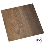 Self-adhesive Flooring Planks 55 pcs PVC 5.11 m Brown 324667