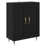 Highboard 2 pcs Black Oak Engineered Wood 3416169