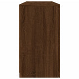 Sideboard with LED Lights Brown Oak 142.5x37x67 cm 3209071