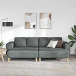 Sofa Set 3 pcs Dark grey Fabric 3335113