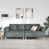 Sofa Set 3 pcs Dark grey Fabric 3335113