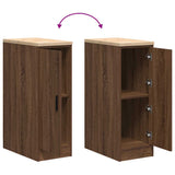Garage Storage Cabinet Brown Oak 30x51x85 cm Solid Wood Pine 860559