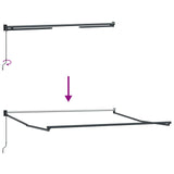 Retractable Awning Sand 3.5 x 2 m 100% Polyester and Aluminium 3425695