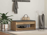 Hall Bench with Cushion with Shelf Artisan Oak 83 x 38 x 45 cm 891583