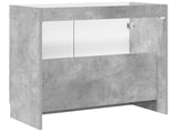 Bathroom under Sink Cabinet Concrete Grey 78.5 x 37.5 x 81 cm 890077